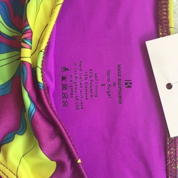 Koral Swim Floral Bikini Bottoms NWT - Picture 3 of 5